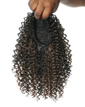 Water Wave Drawstring Ponytail – Premium Human Hair Blend – Instant Curly Extension