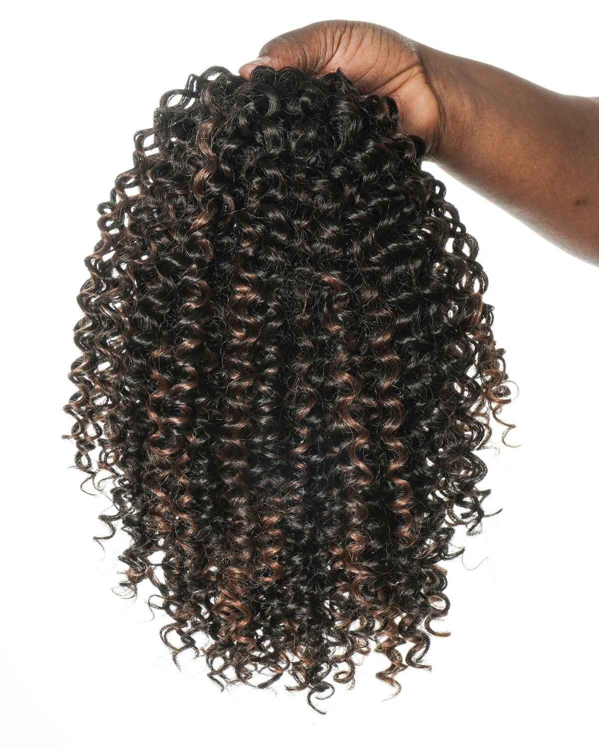 Water Wave Drawstring Ponytail – Premium Human Hair Blend – Instant Curly Extension