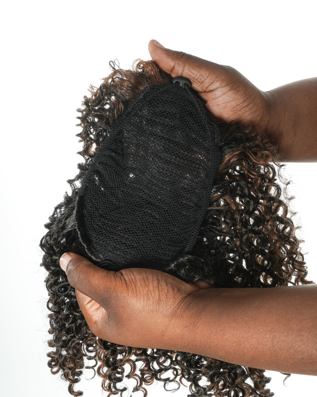 Water Wave Drawstring Ponytail – Premium Human Hair Blend – Instant Curly Extension