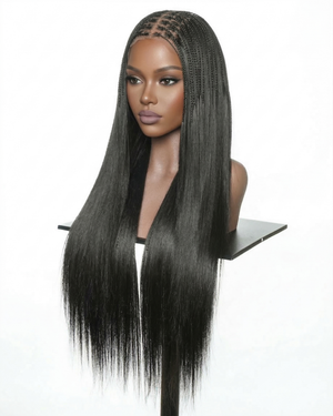 30" Lace Frontal Boho Braided Wig