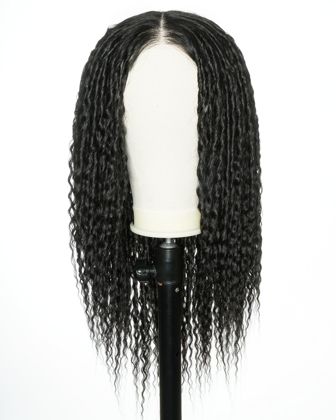 Air Spiral Wave 22" 13*6 Lace Frontal Blend Human Hair Wig