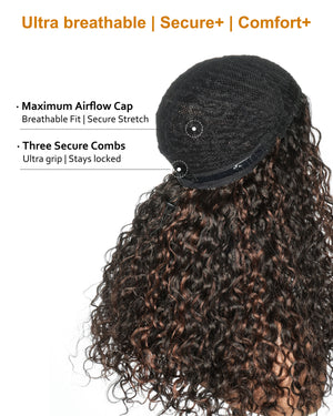 20" Curly Hair Half Wig