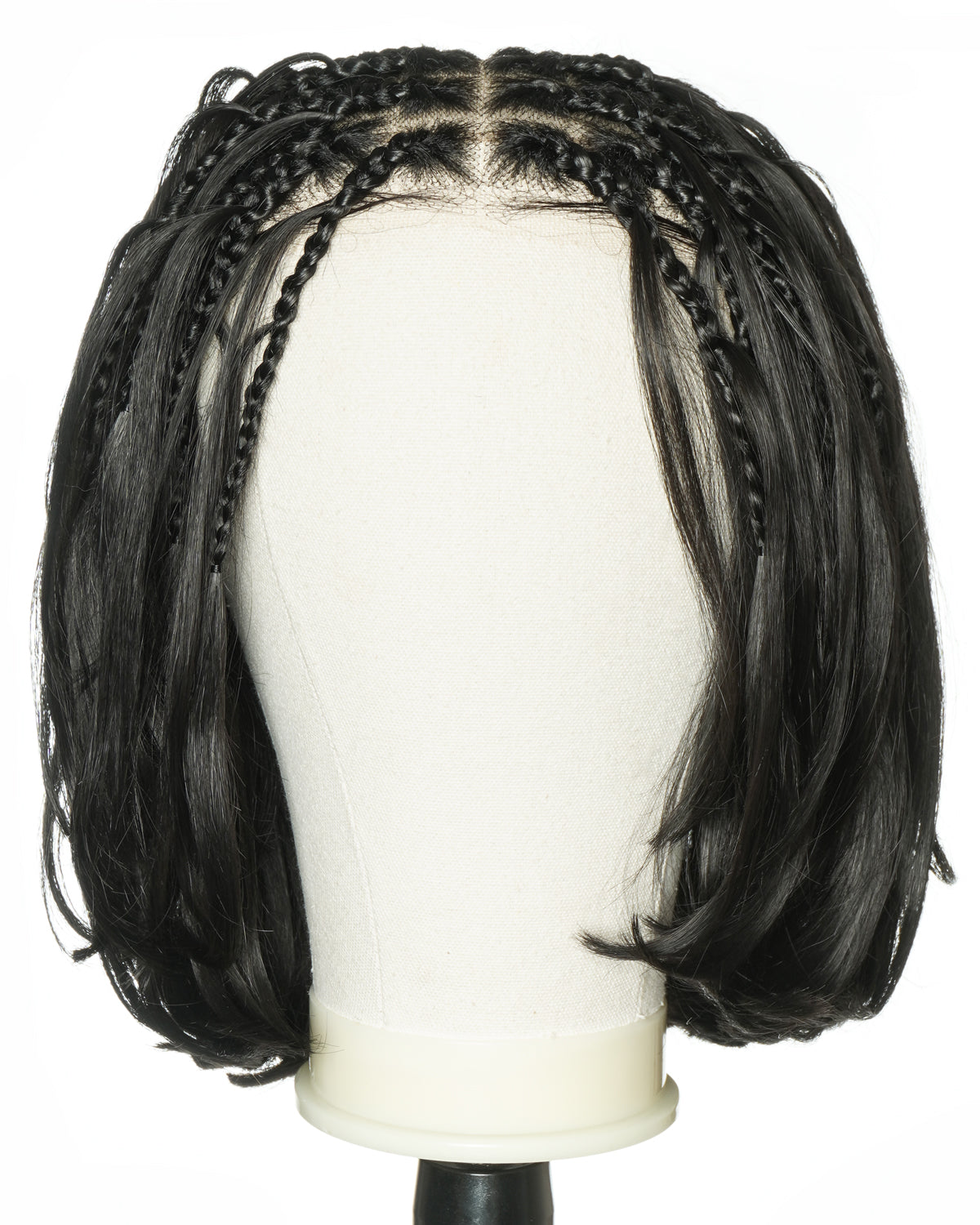 12" French Curls Blend Human Hair Boho Box Braided Wig