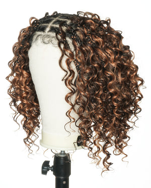 uBraids 14" Deep Wave Knotless Boho Box Braided Wig
