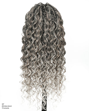 30" Blend Blond Loose Body Knotless Boho Box Braided Wig