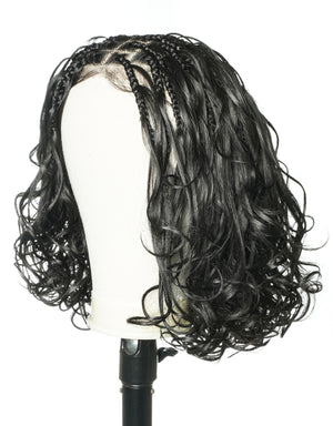 12" French Curls Full Lace Boho Box Braided Wig