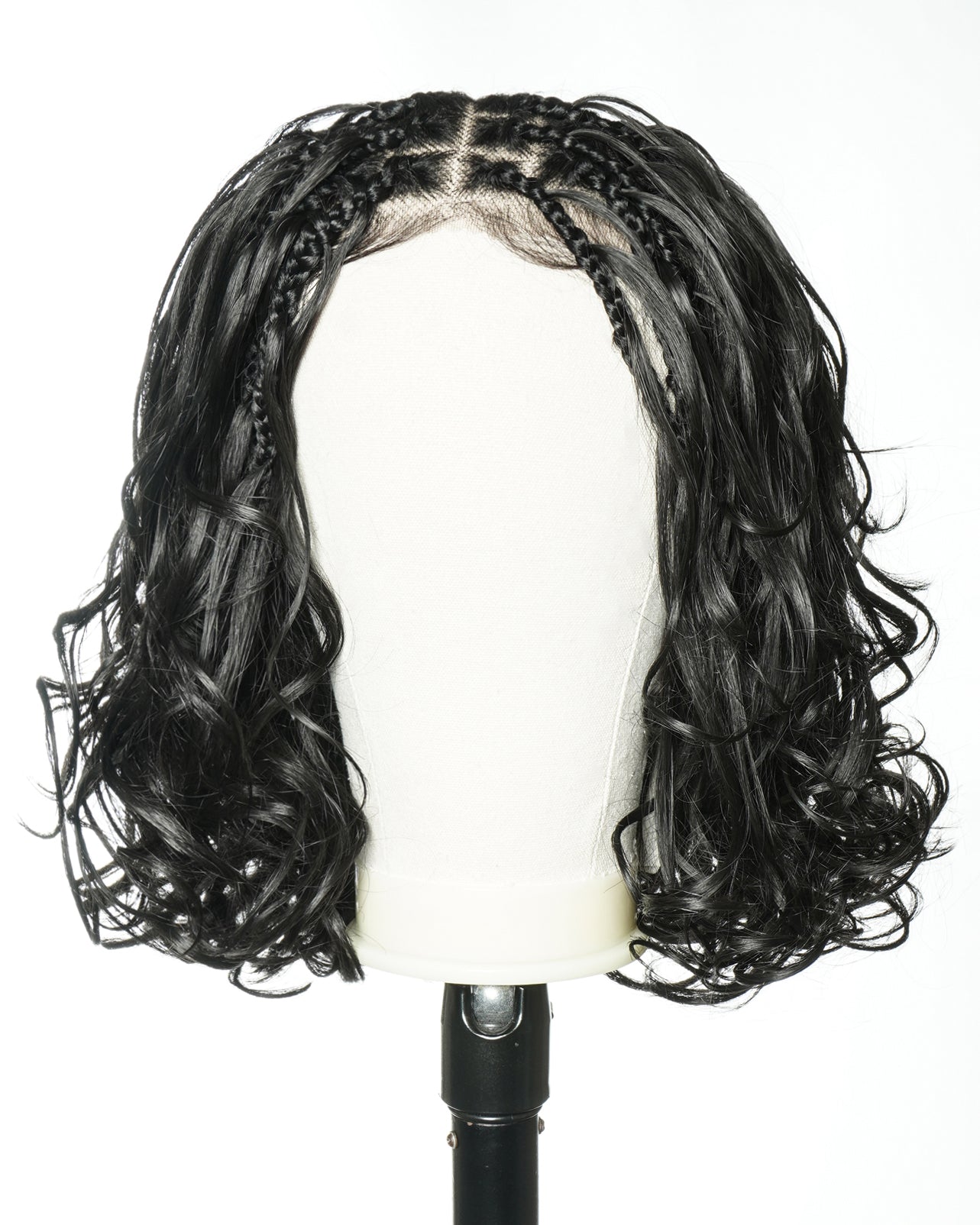 12" French Curls Full Lace Boho Box Braided Wig