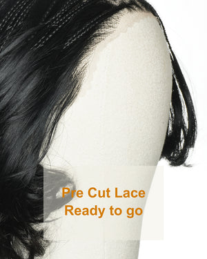 10" French Curls Lace Frontal Bobo Braided Wig