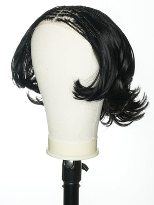 10" French Curls Lace Frontal Bobo Braided Wig