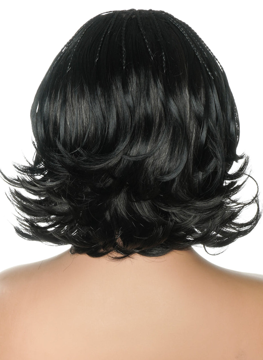 12" French Curls Lace Frontal Bobo Braided Wig