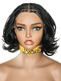 12" French Curls Lace Frontal Bobo Braided Wig
