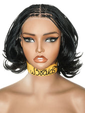 12" French Curls Lace Frontal Bobo Braided Wig
