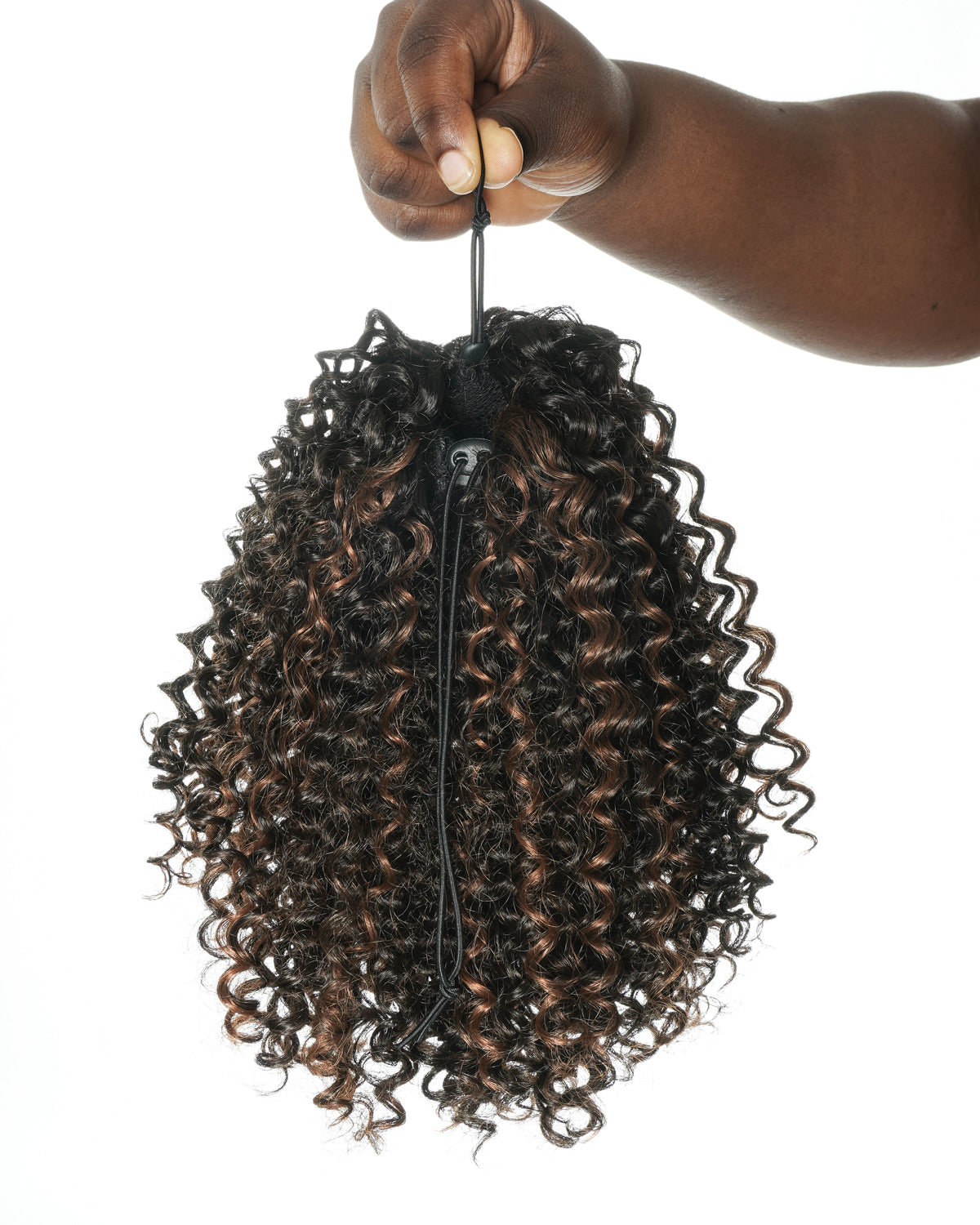 Water Wave Drawstring Ponytail – Premium Human Hair Blend – Instant Curly Extension