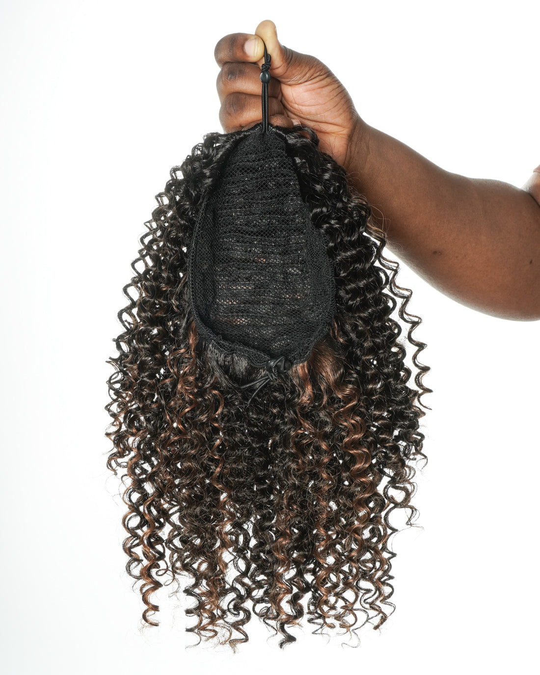 Water Wave Drawstring Ponytail – Premium Human Hair Blend – Instant Curly Extension