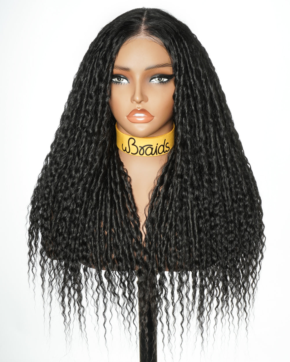 Air Spiral Wave 22" 13*6 Lace Frontal Blend Human Hair Wig