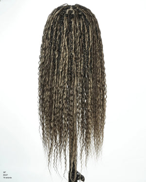 28" Boho Box Braided Wig – Swiss HD Lace 13x6 Frontal – Tangleless Air Spiral Curls