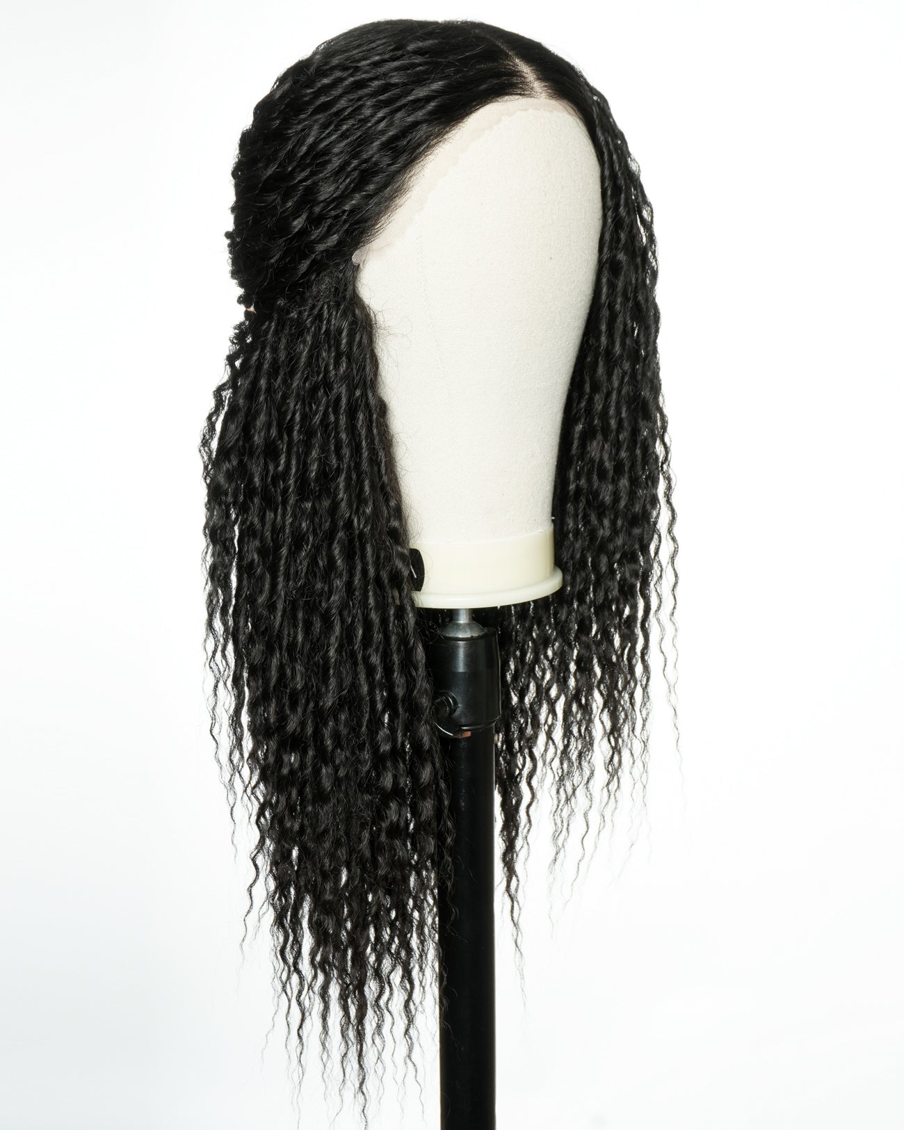 Air Spiral Wave 22" 13*6 Lace Frontal Blend Human Hair Wig