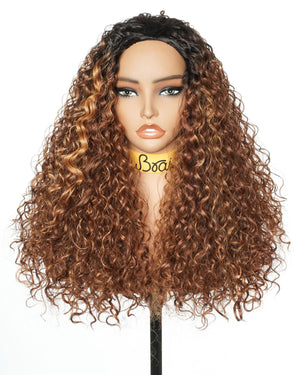 20" Curly Hair Half Wig