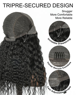 22" Lace Frontal Super Wave Boho Braided Wig
