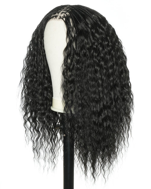 22" Lace Frontal Super Wave Boho Braided Wig