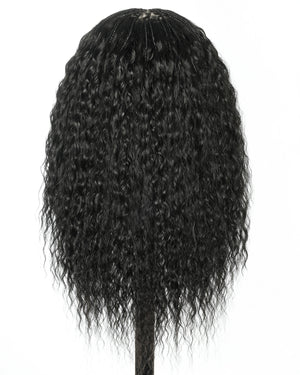 22" Lace Frontal Super Wave Boho Braided Wig