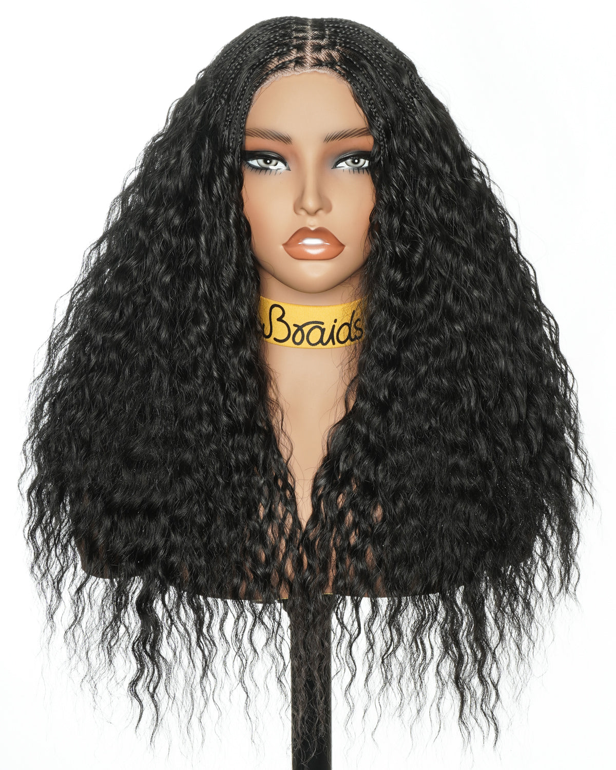 22" Lace Frontal Super Wave Boho Braided Wig