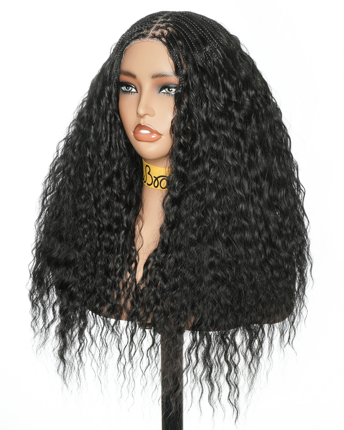 22" Lace Frontal Super Wave Boho Braided Wig