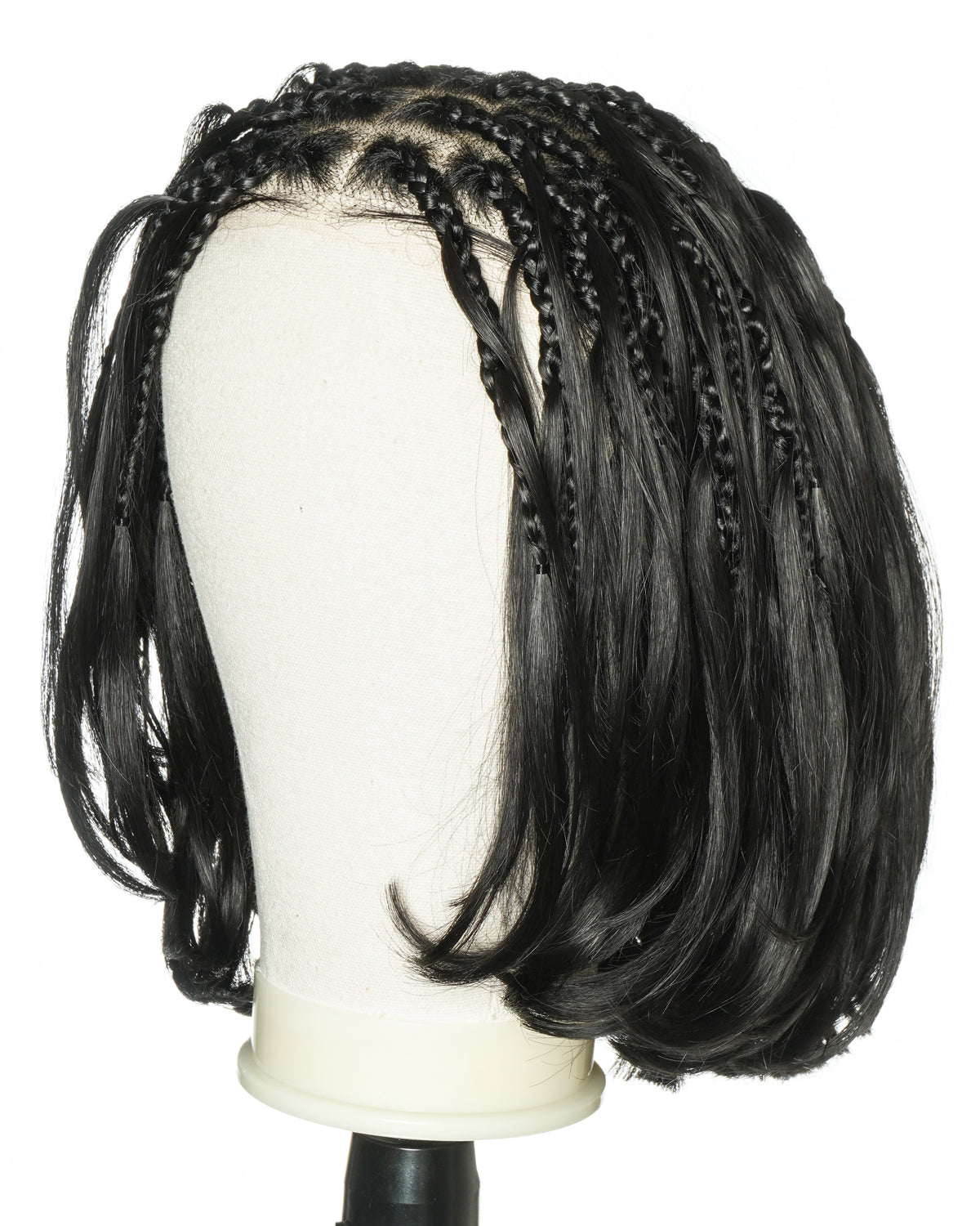 12" French Curls Blend Human Hair Boho Box Braided Wig