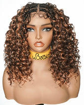 uBraids 14" Deep Wave Knotless Boho Box Braided Wig