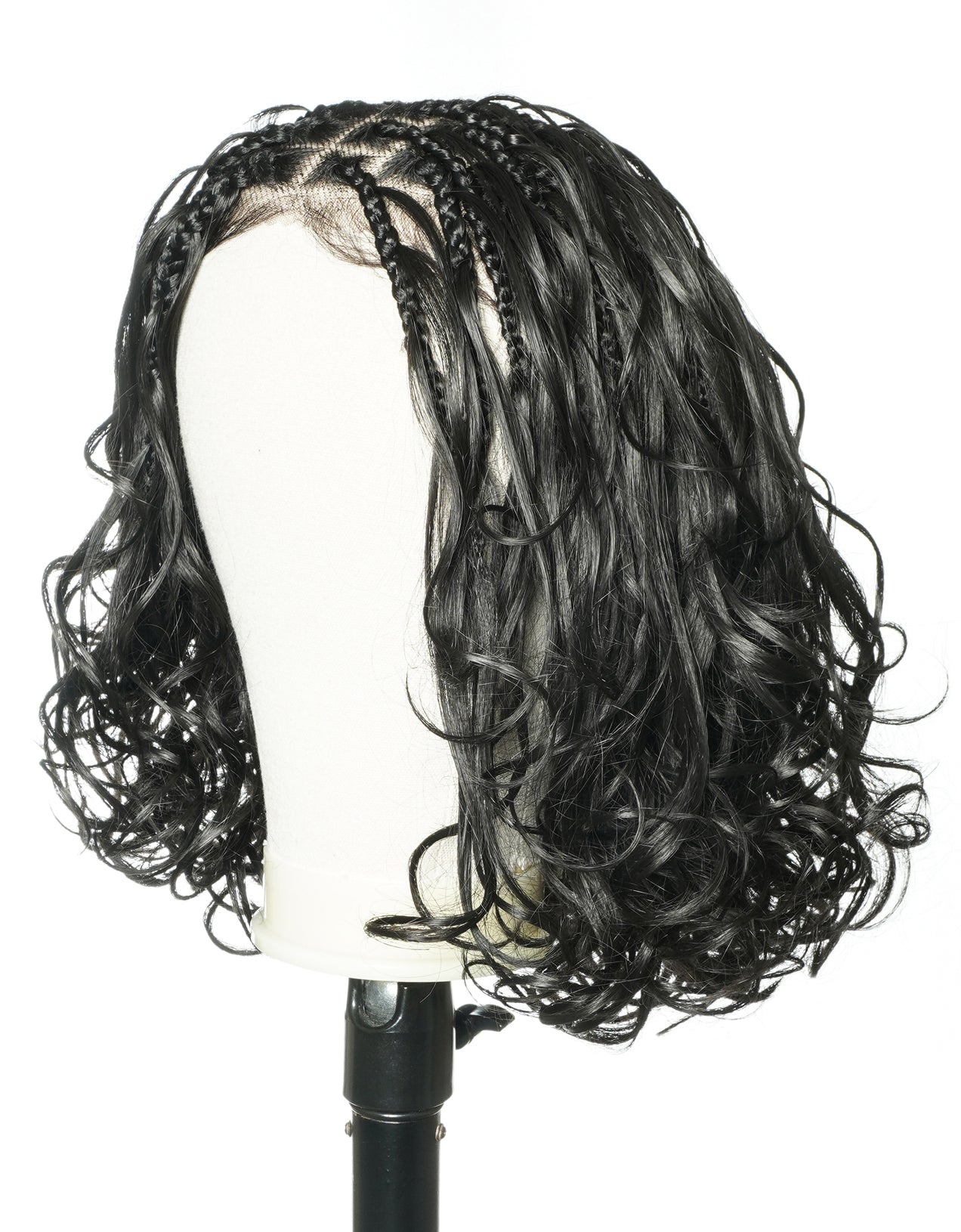 12" French Curls Full Lace Boho Box Braided Wig
