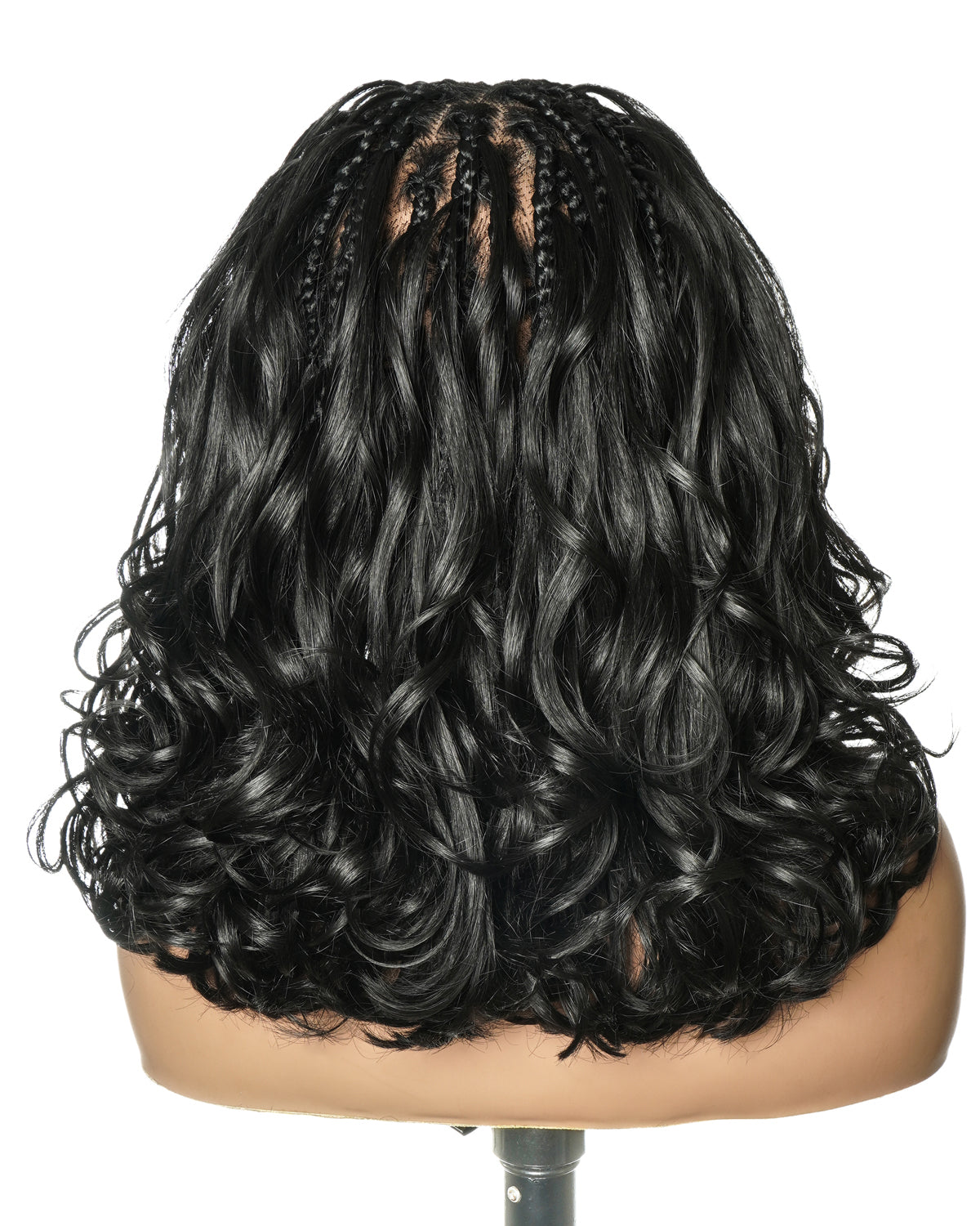 12" French Curls Full Lace Boho Box Braided Wig