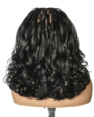 12" French Curls Full Lace Boho Box Braided Wig