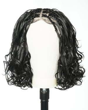 12" French Curls Full Lace Boho Box Braided Wig